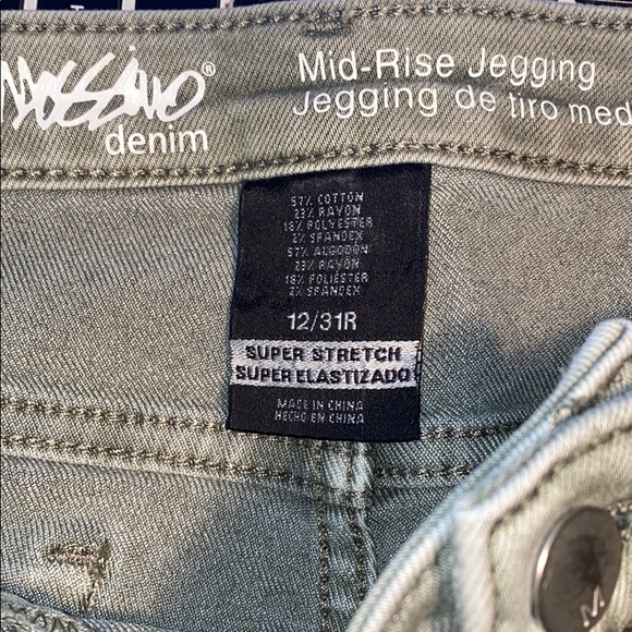 Light green denim jegging - Picture 4 of 4